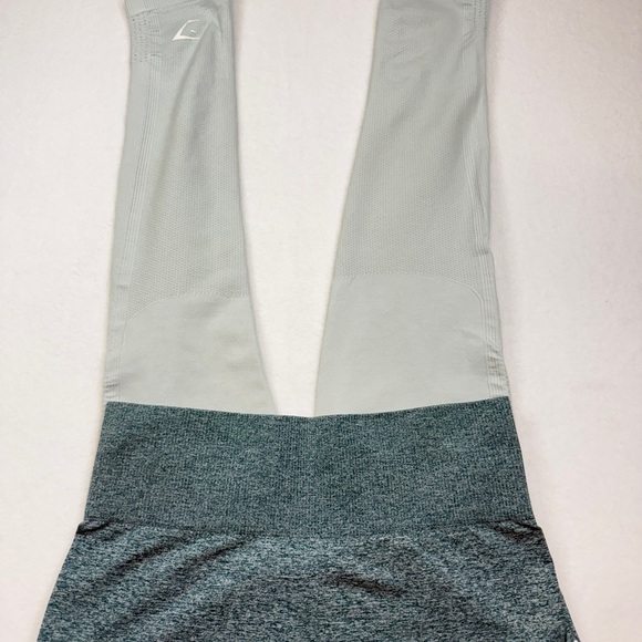Gymshark Size L Women's Gradient Leggings - Teal and Light Gray - Picture 2 of 4